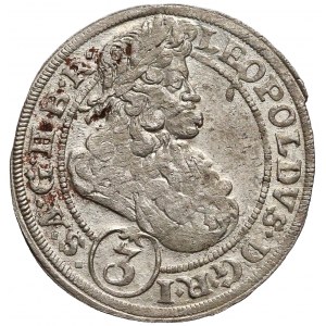Leopold I, Brzeg, 3 krajcary 1696 CB