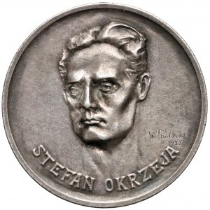 1925r. Medal SREBRO Stefan Okrzeja - RZADKOŚĆ