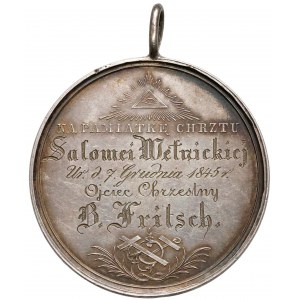 Medal SREBRO Na Pamiątkę Chrztu, XIX w.