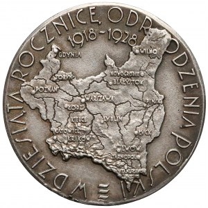 1929r. Medal SREBRO Powszechna Wystawa Krajowa Poznań 1929 - RZADKI