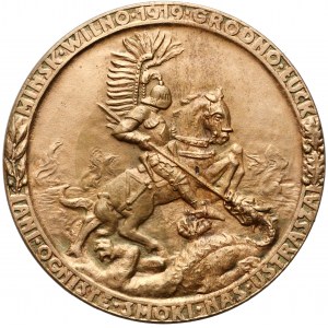 1919r. Medal Zmiany Terytorialne Ziem Polskich (brąz złocony) 