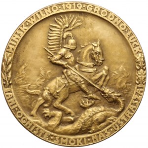 1919r. Medal Zmiany Terytorialne Ziem Polskich (jasne złocenie)