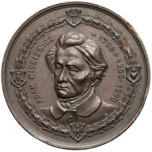 1890r. Medal na sprowadzenie zwłok Mickiewcza (Wojtych)