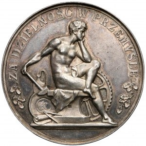 1912r. Medal SREBRO Wystawa Przemysłowa w Pleszewie - RZADKI