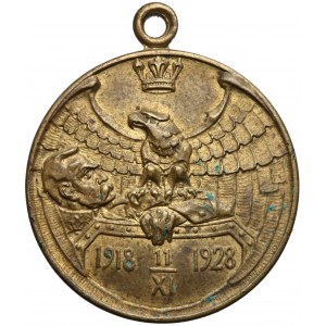 1928r. Medal 10. rocznica Odzyskania Niepodległości