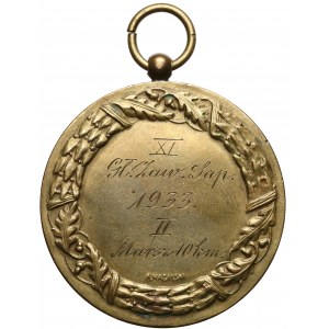Medal nagrodowy XI Główne Zawody Saperów 1933 - Marsz na 10 km
