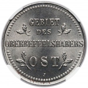 Ober-Ost. 2 kopiejki Hamburg 1916-J - NGC MS65