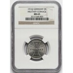 Ober-Ost. 2 kopiejki Hamburg 1916-J - NGC MS65