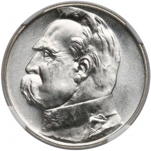 Piłsudski 5 złotych 1935 - piękne - NGC MS65