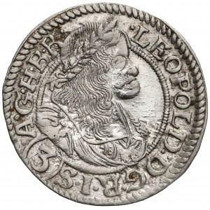 Leopold I, Wrocław, 3 krajcary 1669 SHS - DVX.B