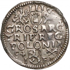 Zygmunt III Waza, Trojak Poznań 1594 - M•DL•
