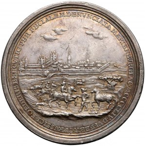 August III Sas, Medal powrót Torunia i Prus Królewskich do Polski 1754 r. 