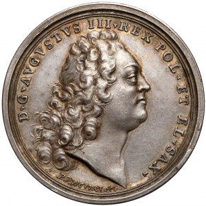 August III Sas, Medal wyboru na króla Polski 1733 r. 