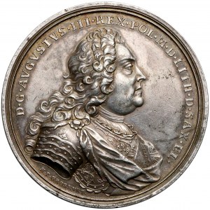 August III Sas, Medal koronacyjny 1734 r. 