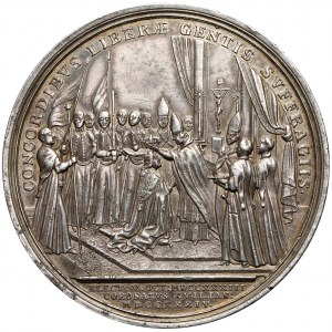 August III Sas, Medal koronacyjny 1734 r. 