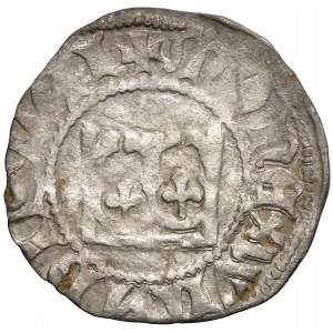 Władysław II Jagiełło, Półgrosz Kraków - bez znaku - korona prosta - krzyżyk