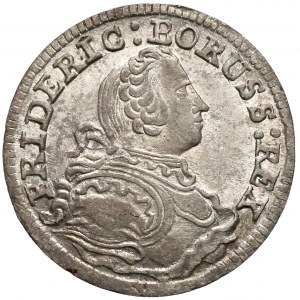 Niemcy, Prusy, Fryderyk II, 3 krajcary Wrocław 1754