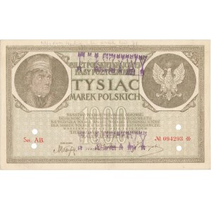 Falsyfikat z epoki 1.000 mkp 05.1919 - AB. 