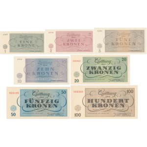 Theresienstadt concentration camp - set of banknotes (7pcs)