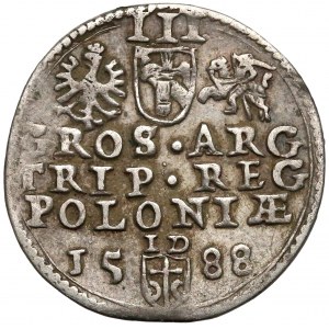 Zygmunt III Waza, Trojak Olkusz 1588 - LIT