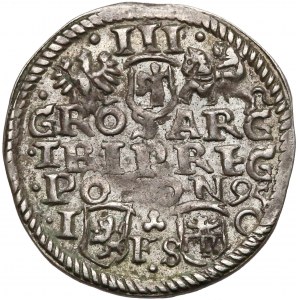 Zygmunt III Waza, Trojak Bydgoszcz 1595 - trójlistek