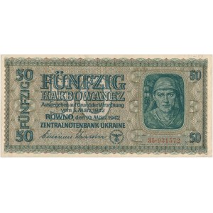 Ukraine, 50 Karbovanets 1942