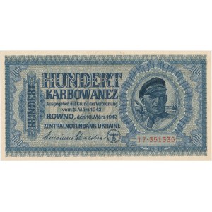 Ukraine, 100 Karbovanets 1942