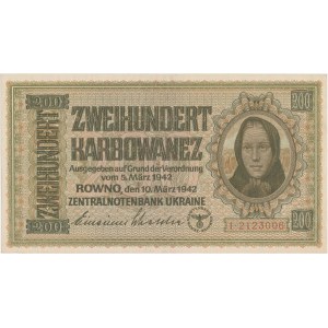 Ukraine, 200 Karbovanets 1942