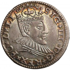 Zygmunt III Waza, Trojak Ryga 1590 - ładny 