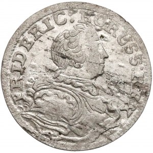 Niemcy, Prusy, Fryderyk II, 3 krajcary Wrocław 1752