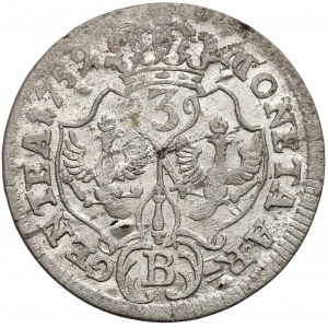 Niemcy, Prusy, Fryderyk II, 3 krajcary Wrocław 1752