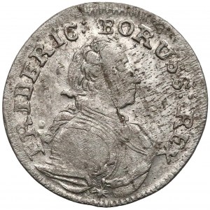 Niemcy, Prusy, Fryderyk II, 3 krajcary Wrocław 1752