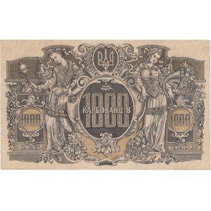 Ukraine, 1.000 Karbovanets (1920) - AE - letter W