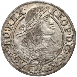 Leopold I, Wrocław, 3 krajcary 1659 GH