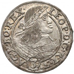 Leopold I, Wrocław, 3 krajcary 1659 GH