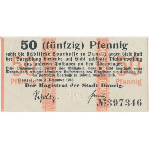 Gdańsk 50 pfennigów 1916