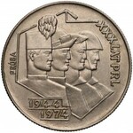 Próba MIEDZIONIKIEL 20 złotych 1974 Górnik, Hutnik... - nakład 24 szt.
