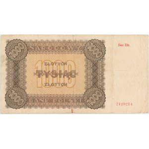 1.000 złotych 1945 - Dh - seria zastępcza