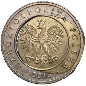 Destrukt 5 złotych 2016 - rozlany rdzeń i dodatkowy kołnierz