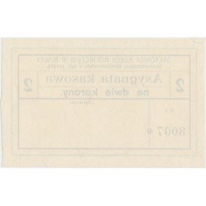 Biała, Składnica Kółek Rolniczych, 2 korony (1919)