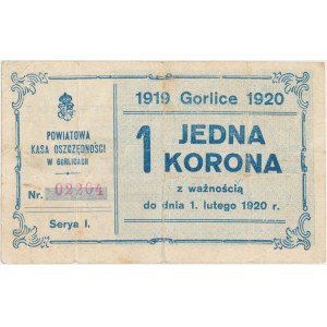 Gorlice, Powiatowa Kasa Oszczędności, 1 korona 1920