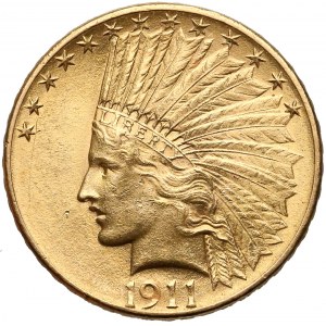 USA, 10 Dollars 1911 - Indian Head - Eagle