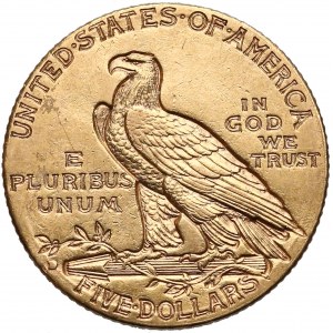 USA, 5 Dollar 1909 - Indian Head - Half Eagle