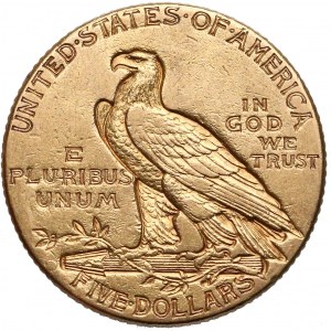 USA, 5 Dollar 1914 - Indian Head - Half Eagle