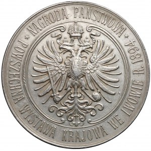 1894r. Medal SREBRO Powszechna Wystawa Krajowa we Lwowie