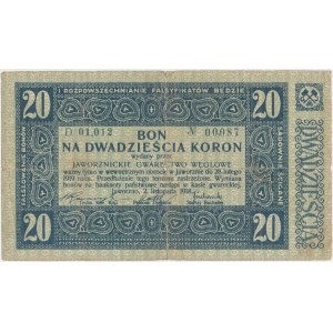 Jaworzno, Gwarectwo węglowe, 20 koron 1918