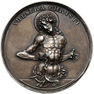 Śląsk, Medal religijny VULNERA CHRISTI (J.Kittel) - XVIII w.