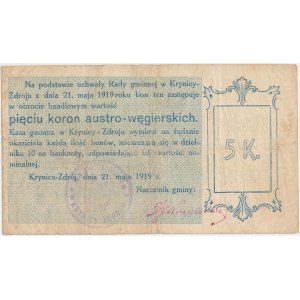 Krynica-Zdrój, 5 koron 1919