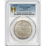 Sztandar 5 złotych 1930 - PCGS MS62