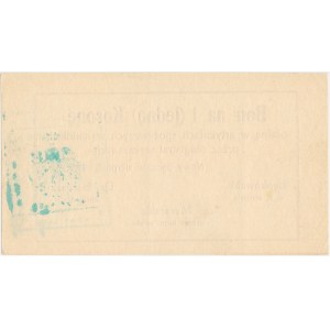 Nowy Sącz, 1 korona 1918 - Sierpień 
